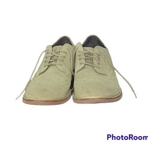 Cole Haan C12454 Nubuck Suede Wingtip Brogue Oxfords Beige Men’s 11